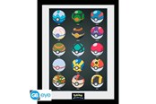 Merchandise - ABYstyle - POKEMON Framed print Pokeballs - Bild - PFC2076