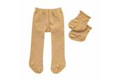 Dolls & Accessories - Heless Doll Tights with Socks - Gold 28-35 cm - 4761