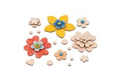Kunst & Handwerk Ausstattung - Goki Wooden Craft Flowers 75 pcs. - 58373