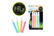 Hobby-Zubehör - Toi-Toys Squeeze Textile Markers Glow in the Dark 4 pcs. - 47113A