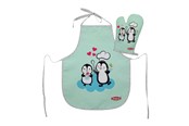 Rollenspiele - Heless Set of children's apron and oven glove Penguin - 223