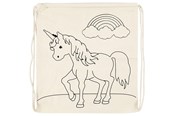 Kreativ-Spiele - Creativ Company Color your own Cotton Gym Bag Unicorn - 499652