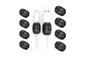 Kabelkanal / Kabelschlauch - Desire2 Deskmate Cable Nuggets Black 10-pack - D2CNUG10BK