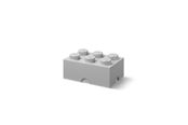 Kinderzimmer - LEGO Storage brick 6 - MEDIUM STONE GREY - 40000805
