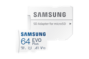 Speicherkarten - Samsung EVO Plus microSD/SD - 160MB/s - 64GB - MB-MC64SA/EU