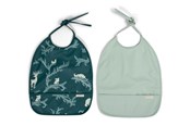 Babypflege - Filibabba Bib with ties 2-pack - Night - FI-02283