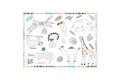 Rollenspiele - Folat BV Colorable Placemats Wild Animals 6 pcs. - 68339