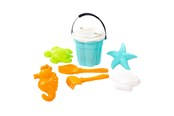 Spiele im Freien - Cavallino Toys Cavallino Safari Classic Bucket Set with Sand Shapes Blue 9 pcs. - 9446SF01