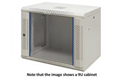Gehäuse - Deltaco 19? wall cabinet 6U 600 × 450 glass door white - Gehäuse - Wall mount - Weiß - WS64066000