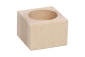 Kunst & Handwerk Ausstattung - Playwood Tea light holder Square Beech wood 4cm - SL 204C