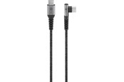 USB Kabel - Pro USB-C <-> USB-C - 90° - Sleeved - 2m - Grau - 4040849646607
