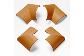 Kabelkanal / Kabelschlauch - D-LINE Adapter Kit 22x22mm Oak finish - FLIBEBAP22QSP
