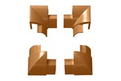 Kabelkanal / Kabelschlauch - D-LINE Splitter Contact Square Circular 4 parts (oak) - IBEBAP22QSP
