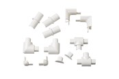 Kabelkanal / Kabelschlauch - D-LINE Adapter Kit 16x8mm 13 Pieces White - RETAP1608W