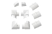 Kabelkanal / Kabelschlauch - D-LINE Adapter Kit 22x22mm 9 Pieces White - RETAP22QSW