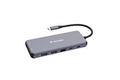 USB-Hubs - Verbatim CMH-14 14-Port USB-C Pro Multiport Hub USB-Hubs - USB 3.1 - 14 - Grau - 32154