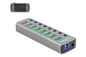 USB-Hubs - DeLOCK - hub - 7 ports USB-Hubs - USB 3.1 - 7 - silber - 63264