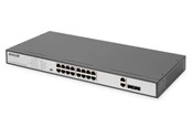 Switches - DIGITUS DN-95342-1 - switch - 19 inches af/at - 16 ports - unmanaged - rack-mountable - DN-95342-1