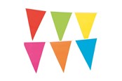 Spielzeug - Boland Colored Flag Line 10mtr. Party Decoration - 74779