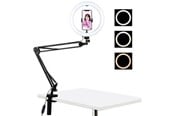 Tripods & Stative - Puluz Desktop arm stand with 26cm LED Vlogging Ring PKT3090B - PKT3090B