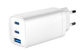 Handys - Adapter und Ladegeräte - Gembird Universal GaN USB charger QC 3.0 & PD 65W 2-port - White - TA-UC-PDQC65-01-W