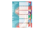 Archivierung und Aufbewahrung - Esselte Colour'Breeze - divider - 6 parts - for A4 - multicolour - 628499