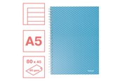 Blöcke, Formulare und Notizbücher - Esselte Colour'Breeze A5 Collegeblock liniert, Spiralbindung Blau - 628471