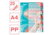 Archivierung und Aufbewahrung - Esselte Colour'Breeze A4 Register 20 Taben, PP - 628502