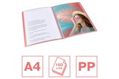 Archivierung und Aufbewahrung - Esselte Colour'Breeze Sichtbuch mit 80 Hüllen Koralle - 628445