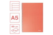 Blöcke, Formulare und Notizbücher - Esselte Colour'Breeze A5 Collegeblock liniert, Spiralbindung Koralle - 628473
