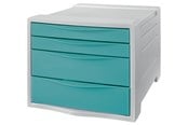 Archivierung und Aufbewahrung - Esselte Colour'Breeze Schubladenset (4 Schubladen) Blau - 626284