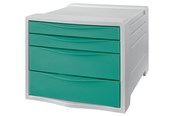 Archivierung und Aufbewahrung - Esselte Colour'Breeze Schubladenset (4 Schubladen) Grün - 626285