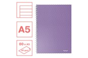 Blöcke, Formulare und Notizbücher - Esselte Colour'Breeze A5 Collegeblock liniert, Spiralbindung Lavendel - 628474