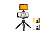 Tripods & Stative - Puluz Live broadcast kit tripod mount + LED lamp + phone clamp - PKT3131B