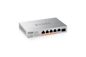 Switches - ZyXEL XMG-105HP 5-Port 2.5G PoE (70W) Unmanaged Switch with 10G Uplink SFP+ - XMG-105HP-EU0101F