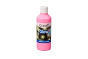 Kreativ-Spiele - Creall Glow in the Dark Paint Pink 250ml - 05942