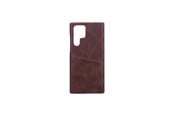 Handys - Cover & Cases - ONSALA Mobilecover Brown with Cardpocket Samsung S22 Ultra - 588601