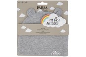 Babypflege - Parsa Baby Babymütze mit Ohren und Wolkenstickerei – grau - P00001998