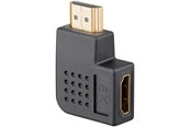 Display Kabel - Pro HDMI - Angled Adapter 90° Horizontal - Black - 4040849657450