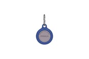 Handys - Anderes Zubehör - ONSALA Airtag Holder Silicone Blue with Keyring - 664063