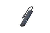 USB-Hubs - RAPOO USB-C Hub UCH-4001 USB-C to USB-A Hub USB-Hubs - 4 - Schwarz - 11416