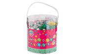 Kunst & Handwerk Ausstattung - Creative Craft Group Bucket with Wooden Beads 250gr. - 100013