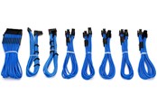 Stromkabel (Intern) - DUTZO Sleeved Strom Verlängerungskabel Pro Kit - Blau - DSC-PCEP30CMBLU