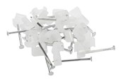 Kabelkanal / Kabelschlauch - Nordic Quality Cable clips 2x4mm Neutral 25 pcs. - 222791