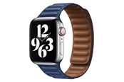 Smartwatch - Accessories - Lippa Apple Watch Magnetic leather strap 38/40/41 - Navy Blue / Brown - LPAW002