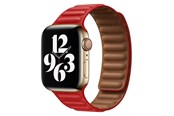 Smartwatch - Accessories - Lippa Apple Watch magnetisk læderrem 42/44/45/49 - Red - LPAW095