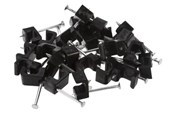 Kabelkanal / Kabelschlauch - Nordic Quality Cable clip flat 3x5mm black 25 pcs. - 303781