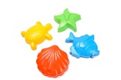 Spiele im Freien - Androni Sand molds Sea animals 4 pcs. - 3609-0000