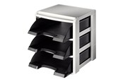 Archivierung und Aufbewahrung - Leitz Plus - letter tray - black light grey - 53270095