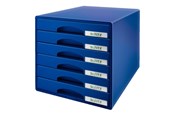 Archivierung und Aufbewahrung - Leitz Plus Schubladenbox Blau - 52120035